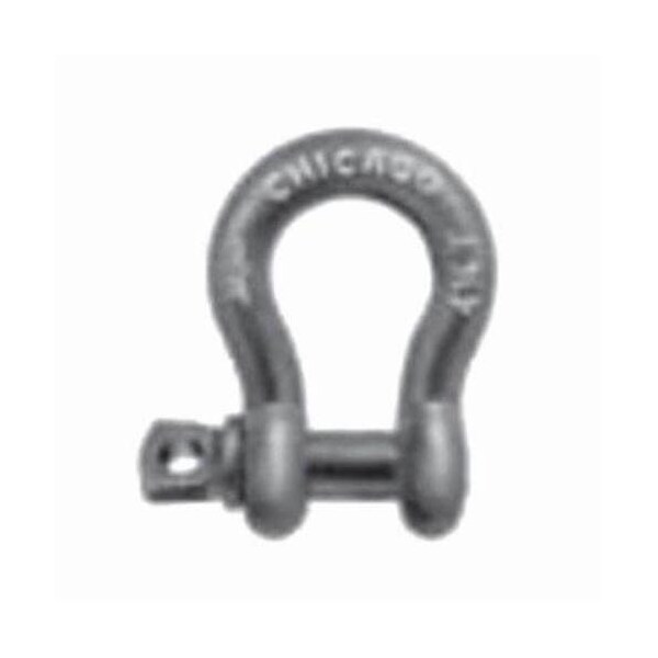 Chicago Hardware Chain Shackle, Class 1, 65 Ton, 78 In, 1 In Pin Dia, Round Pin, 278 In Inner Length, 1716 In, 20145 2 20145 2 - main